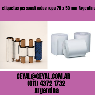 etiquetas personalizadas ropa 70 x 50 mm	Argentina