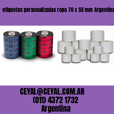 etiquetas personalizadas ropa 70 x 55 mm	Argentina