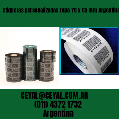 etiquetas personalizadas ropa 70 x 65 mm	Argentina