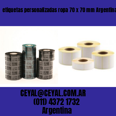 etiquetas personalizadas ropa 70 x 70 mm	Argentina