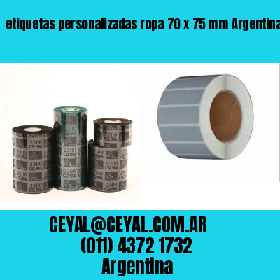 etiquetas personalizadas ropa 70 x 75 mm	Argentina