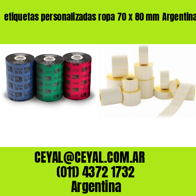 etiquetas personalizadas ropa 70 x 80 mm	Argentina