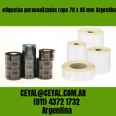 etiquetas personalizadas ropa 70 x 85 mm	Argentina