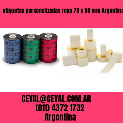 etiquetas personalizadas ropa 70 x 90 mm	Argentina