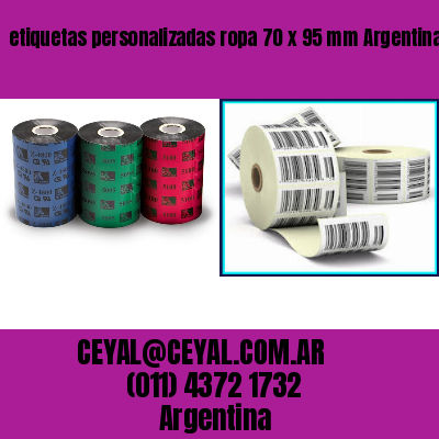 etiquetas personalizadas ropa 70 x 95 mm	Argentina