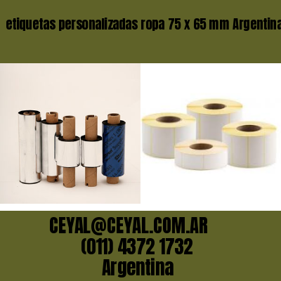 etiquetas personalizadas ropa 75 x 65 mm	Argentina