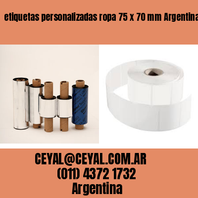 etiquetas personalizadas ropa 75 x 70 mm	Argentina