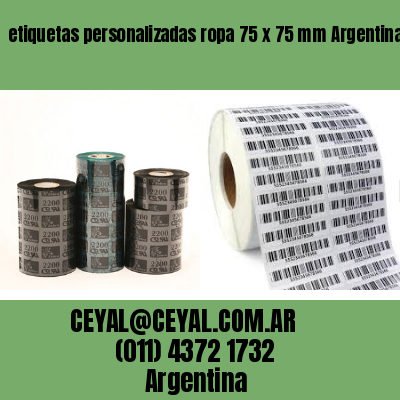 etiquetas personalizadas ropa 75 x 75 mm	Argentina