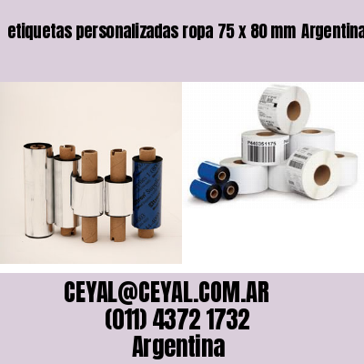 etiquetas personalizadas ropa 75 x 80 mm	Argentina