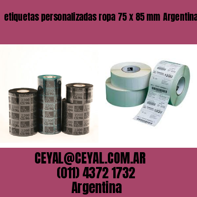 etiquetas personalizadas ropa 75 x 85 mm	Argentina
