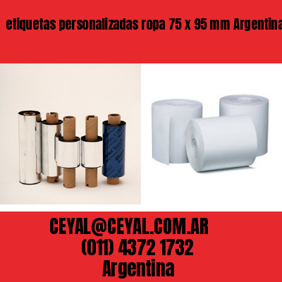 etiquetas personalizadas ropa 75 x 95 mm	Argentina