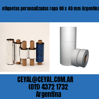etiquetas personalizadas ropa 80 x 40 mm	Argentina