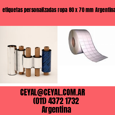 etiquetas personalizadas ropa 80 x 70 mm	Argentina