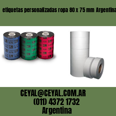 etiquetas personalizadas ropa 80 x 75 mm	Argentina