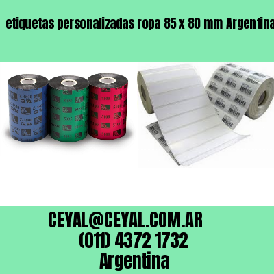 etiquetas personalizadas ropa 85 x 80 mm	Argentina