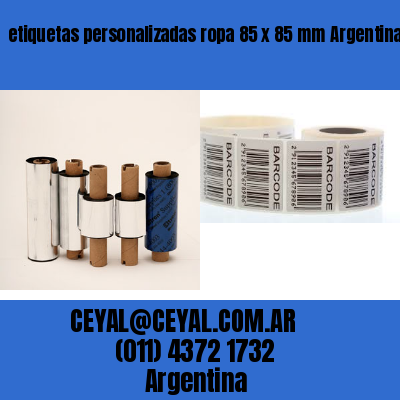 etiquetas personalizadas ropa 85 x 85 mm	Argentina