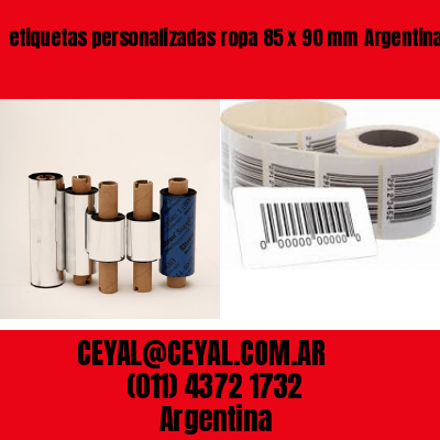 etiquetas personalizadas ropa 85 x 90 mm	Argentina