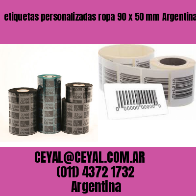 etiquetas personalizadas ropa 90 x 50 mm	Argentina