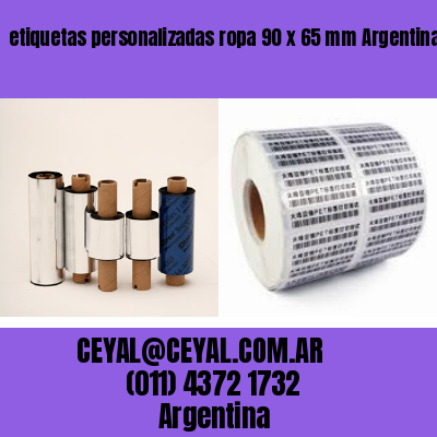 etiquetas personalizadas ropa 90 x 65 mm	Argentina