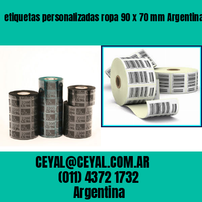 etiquetas personalizadas ropa 90 x 70 mm	Argentina