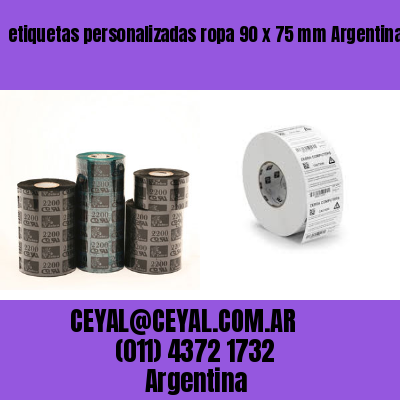 etiquetas personalizadas ropa 90 x 75 mm	Argentina