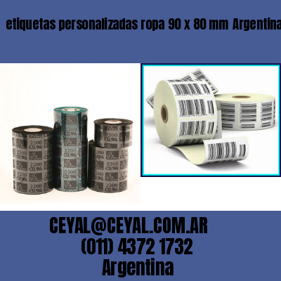 etiquetas personalizadas ropa 90 x 80 mm	Argentina