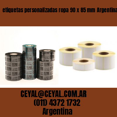 etiquetas personalizadas ropa 90 x 85 mm	Argentina