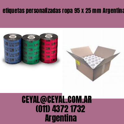 etiquetas personalizadas ropa 95 x 25 mm	Argentina