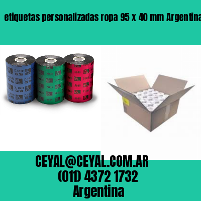 etiquetas personalizadas ropa 95 x 40 mm	Argentina
