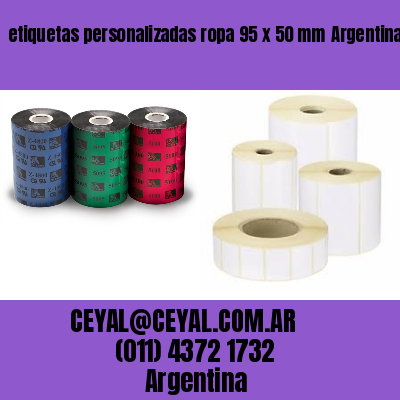 etiquetas personalizadas ropa 95 x 50 mm	Argentina