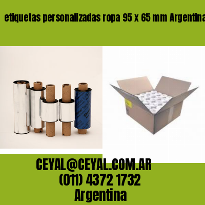 etiquetas personalizadas ropa 95 x 65 mm	Argentina