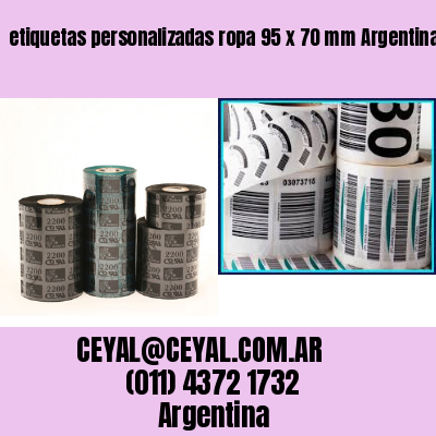 etiquetas personalizadas ropa 95 x 70 mm	Argentina