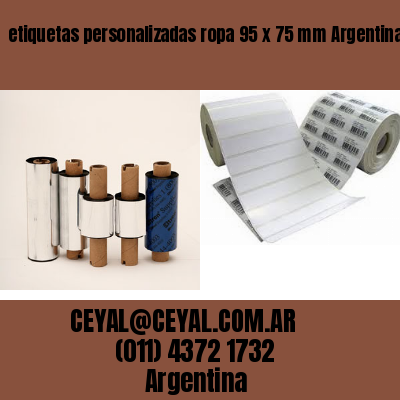etiquetas personalizadas ropa 95 x 75 mm	Argentina