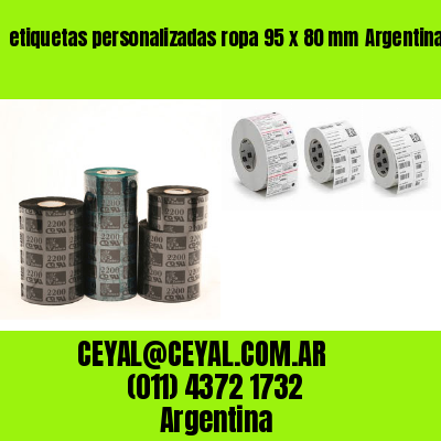 etiquetas personalizadas ropa 95 x 80 mm	Argentina