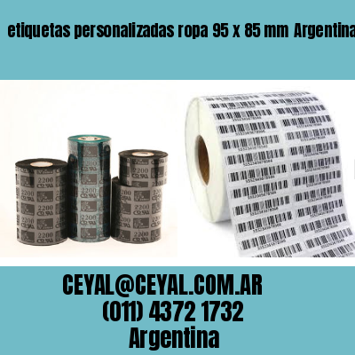 etiquetas personalizadas ropa 95 x 85 mm	Argentina