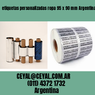 etiquetas personalizadas ropa 95 x 90 mm	Argentina