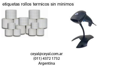 etiquetas rollos termicos sin minimos