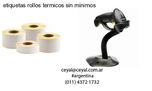 etiquetas rollos termicos sin minimos
