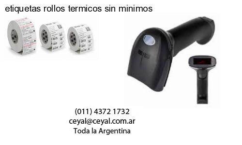 etiquetas rollos termicos sin minimos