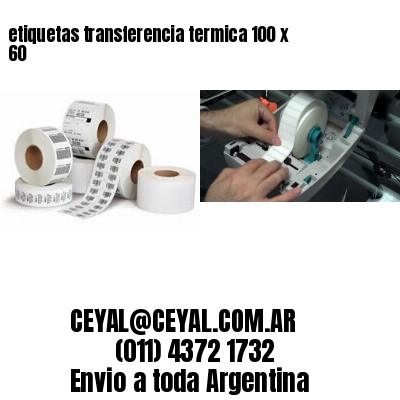 etiquetas transferencia termica 100 x  60