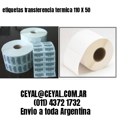 etiquetas transferencia termica 110 X 50