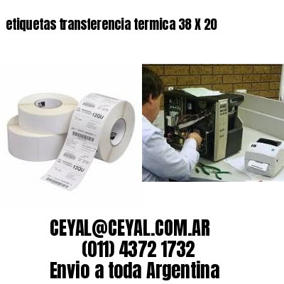 etiquetas transferencia termica 38 X 20