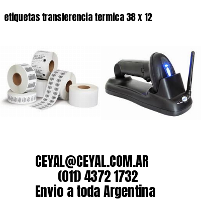 etiquetas transferencia termica 38 x 12