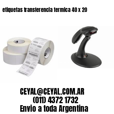 etiquetas transferencia termica 40 x 20
