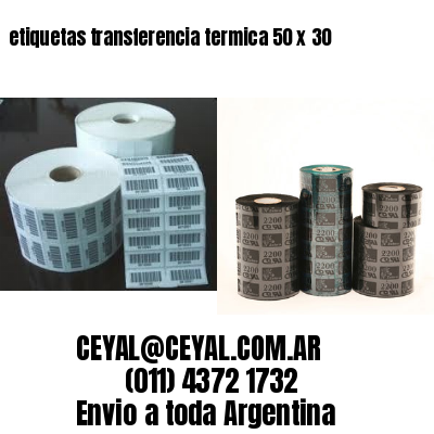 etiquetas transferencia termica 50 x 30