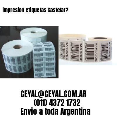 impresion etiquetas Castelar?