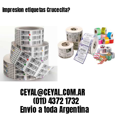 impresion etiquetas Crucecita?