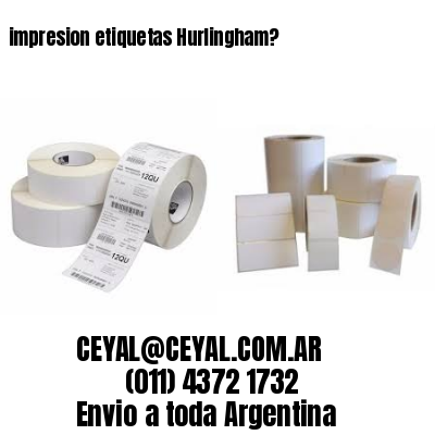impresion etiquetas Hurlingham?