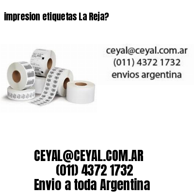 impresion etiquetas La Reja?