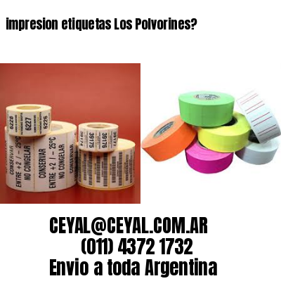 impresion etiquetas Los Polvorines?